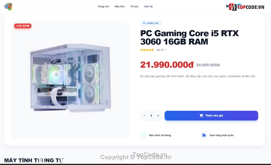 Web bán máy tính,Đồ án,máy,tính